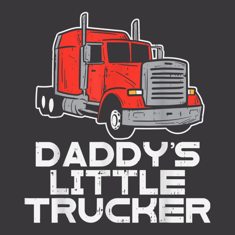 Daddys Little Trucker Semi Truck Trucking Boys Girls Gift T Shirt Ladies Curvy T-Shirt by atereabag | Artistshot