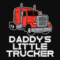 Daddys Little Trucker Semi Truck Trucking Boys Girls Gift T Shirt Crop Top | Artistshot