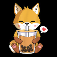 Kawaii Anime Fox Drinking Boba Bubble Tea Lover T Shirt Baby Bibs | Artistshot