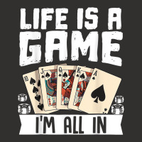 Life Is A Game Im All In Funny Poker Texas Holdem T Shirt Champion Hoodie | Artistshot