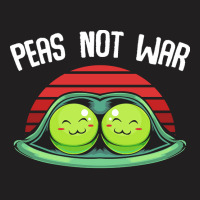 Vegetables T  Shirt Peas   Peas Not War   Cute Kawaii Pea Pun T  Shirt T-shirt | Artistshot