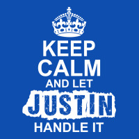 Keep Calm And Let Justin Handle It Slide Sandal | Artistshot