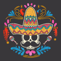 Calavera Moustache Skull Fiesta Sombrero Cinco De Mayo T Shirt Ladies Curvy T-shirt | Artistshot