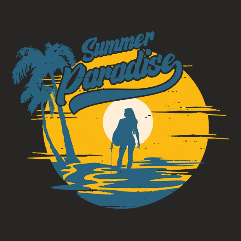 Summer Paradise T  Shirt Summer Paradise T  Shirt Ladies Fitted T-Shirt by schillerelroy788 | Artistshot