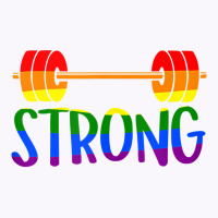 Gay Pride Strong Gym Rainbow Barbell Tank Top Tank Top | Artistshot