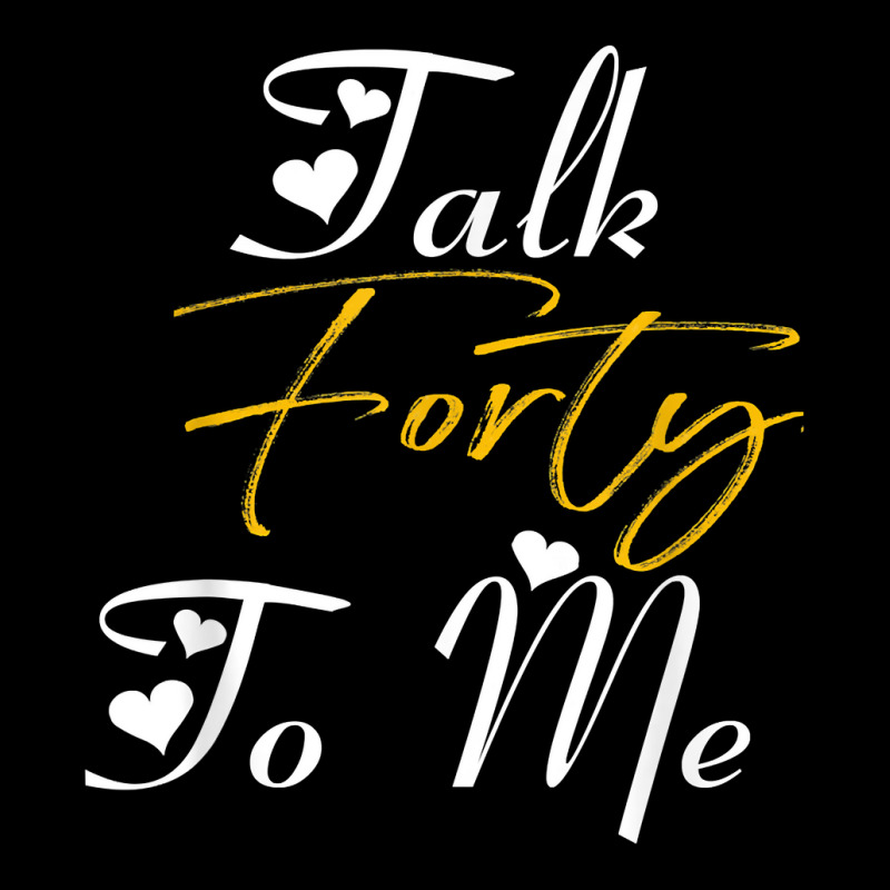 Talk Forty To Me  40th Birthday Gifts For Women  Forty T Shirt Baby Bibs | Artistshot