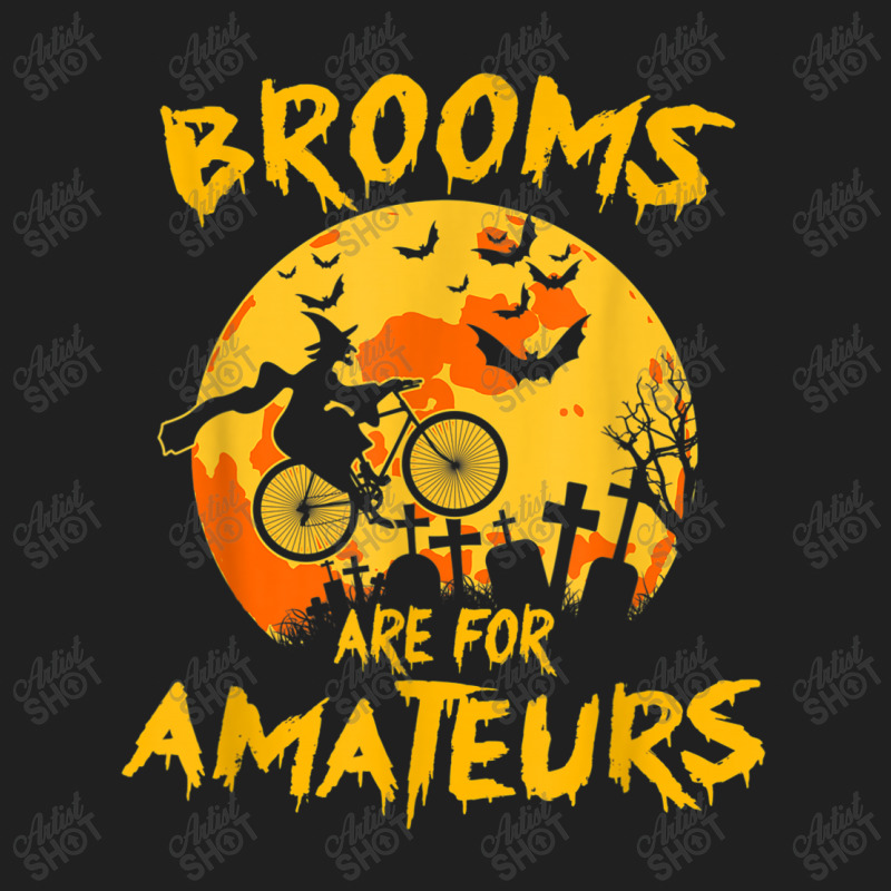 Brooms Are For Amateurs Funny Halloween Witch Riding Bicycle Ladies Polo Shirt by CUSER3772 | Artistshot