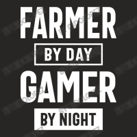 Gamer And Farmer Job Title Gift Ladies Fitted T-shirt | Artistshot