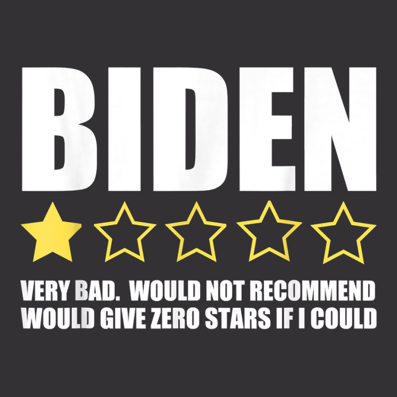 Funny Anti Joe Biden One Star Review Republican Political T Shirt Vintage Hoodie And Short Set | Artistshot