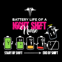 Battery Life Of Night Shift Nurse T  Shirt Battery Life Of Night Shift Men's 3/4 Sleeve Pajama Set | Artistshot