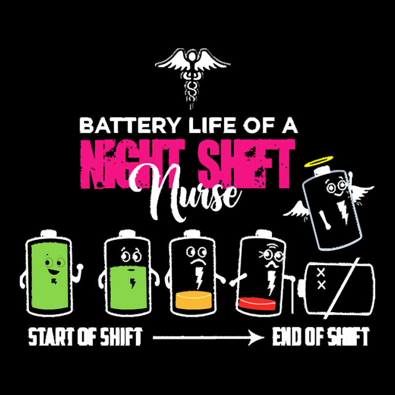 Battery Life Of Night Shift Nurse T  Shirt Battery Life Of Night Shift Men's 3/4 Sleeve Pajama Set | Artistshot