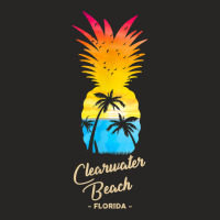 Clearwater Beach   Florida Souvenir   Pineapple Sunset T Shirt Ladies Fitted T-shirt | Artistshot