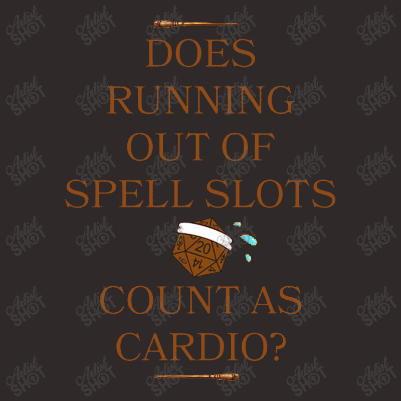 Does Running Out Of Spell Slots Count As Cardio Racerback Tank by Leona Art | Artistshot