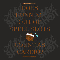 Does Running Out Of Spell Slots Count As Cardio Ladies Fitted T-shirt | Artistshot