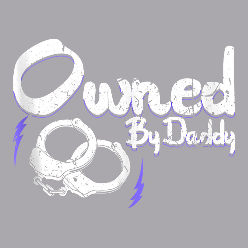 Owned By Daddy Bdsm Submissive Kinky Ddlg Handcuffs Tank Top Youth 3/4 Sleeve | Artistshot