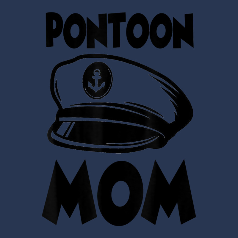 Funny Pontoon Mom Motorboat Party Boat Captain Humor T Shirt Men Denim Jacket | Artistshot