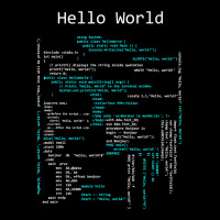 Hello World Coding, Computer Programming Languages T Shirt Cropped Sweater | Artistshot