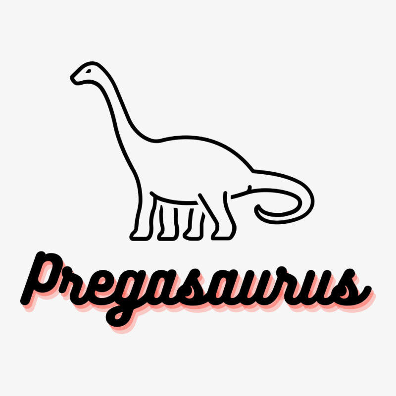 Pregasaurus Pregnancy Announcement Ladies Fitted T-Shirt by Perfect Designers | Artistshot