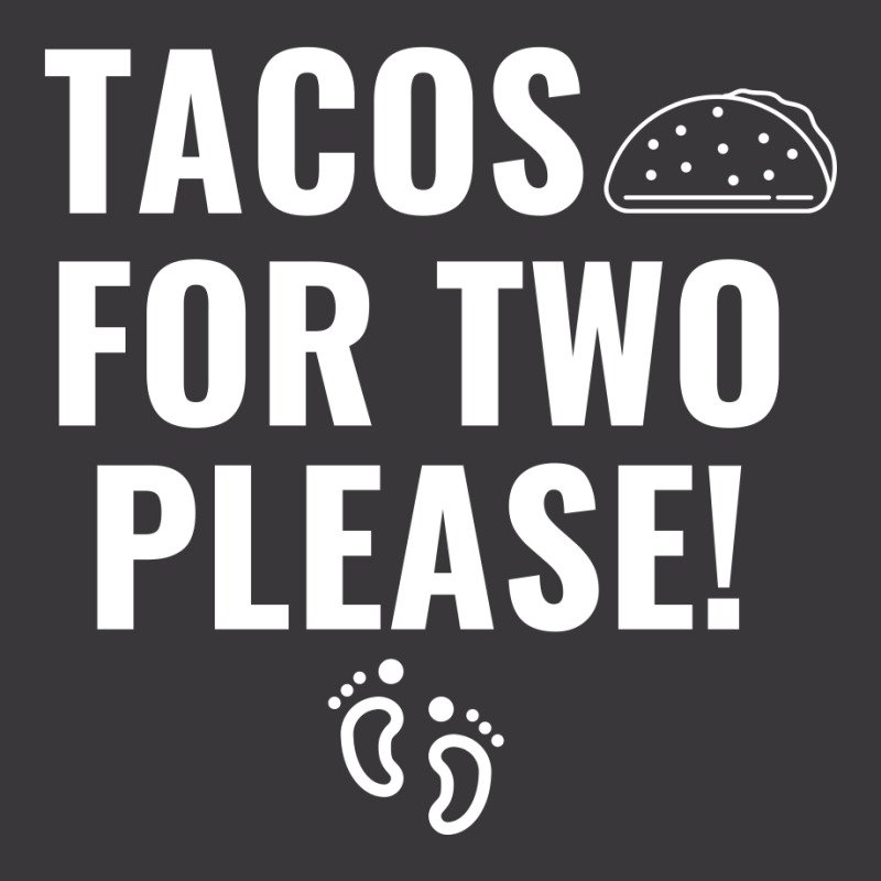 Tacos For Two Please Pregnancy Announcement White Ladies Curvy T-Shirt by Perfect Designers | Artistshot