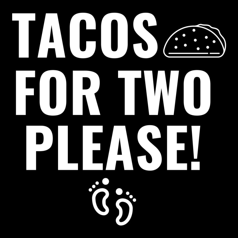 Tacos For Two Please Pregnancy Announcement White Women's V-Neck T-Shirt by Perfect Designers | Artistshot