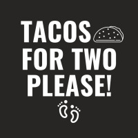 Tacos For Two Please Pregnancy Announcement White Ladies Fitted T-shirt | Artistshot