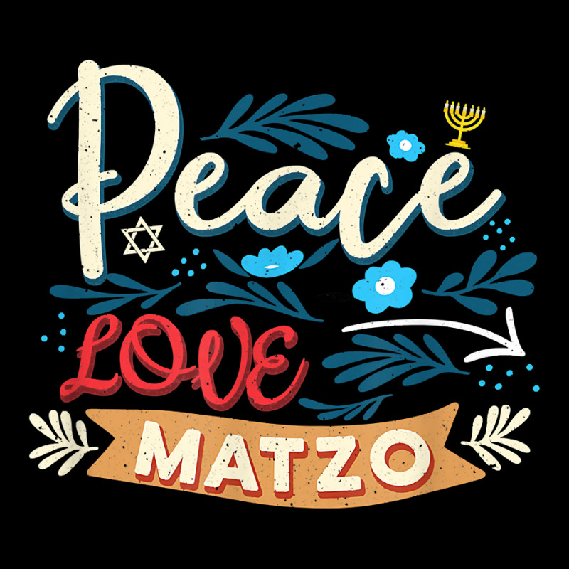 Passover Peace Love Matzo Funny Seder Jewish Holiday T Shirt Men's Long Sleeve Pajama Set | Artistshot