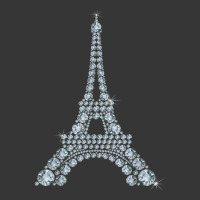 Eiffel Tower With Diamonds The Parisian French Love Sign T Shirt Toddler Hoodie | Artistshot