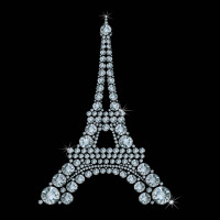 Eiffel Tower With Diamonds The Parisian French Love Sign T Shirt Toddler 3/4 Sleeve Tee | Artistshot