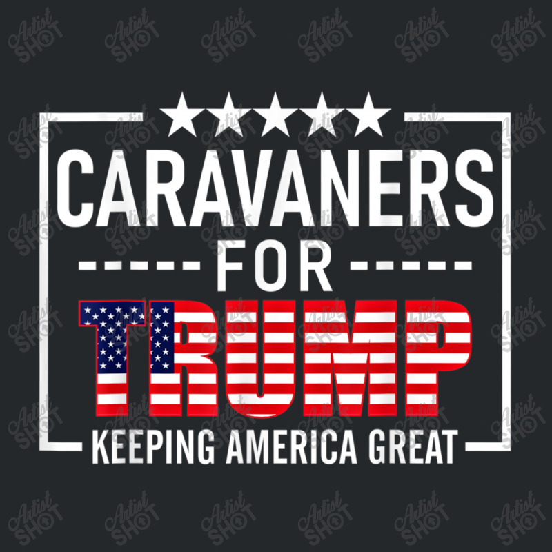 Caravaners For Trump Conservative Crewneck Sweatshirt | Artistshot