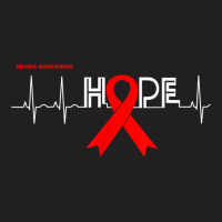 Hope  Awareness Month Products Red Ribbon Stroke Awareness T Shirt T-shirt | Artistshot