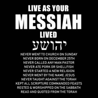 Ha Mashiach Live As Your Messiah Lived Messianic T Shirt Toddler 3/4 Sleeve Tee | Artistshot