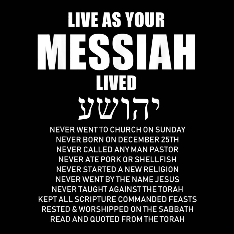 Ha Mashiach Live As Your Messiah Lived Messianic T Shirt Toddler 3/4 Sleeve Tee | Artistshot