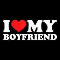 I Love My Boyfriend Tshirt Funny Valentine Red Heart Love T Shirt Silver Rectangle Keychain | Artistshot