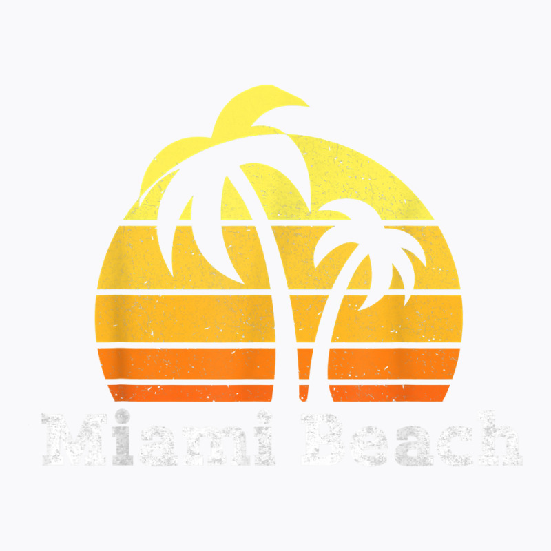 Vintage Retro Miami Beach Florida T Shirt T-shirt | Artistshot