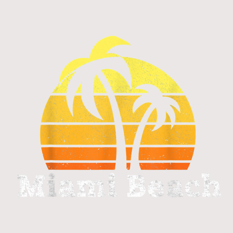 Vintage Retro Miami Beach Florida T Shirt Pocket T-shirt | Artistshot