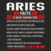 Aries Zodiac Birthday Aries Facts Gift Funny T Shirt Ladies Fitted T-shirt | Artistshot