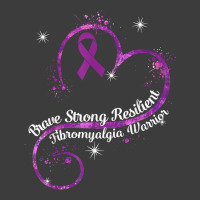 Brave Strong Resilient Fibromyalgia Warrior Awareness Purple T Shirt Men's Polo Shirt | Artistshot