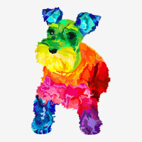 Dog Lover Gifts Mini Schnauzer Colorful Miniature Schnauzer T Shirt Youth 3/4 Sleeve | Artistshot