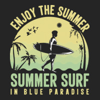 Summer 2021 T  Shirt Enjoy The Summer, Summer Surf In Blue Paradise T Unisex Hoodie | Artistshot