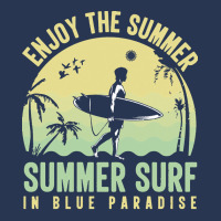 Summer 2021 T  Shirt Enjoy The Summer, Summer Surf In Blue Paradise T Men Denim Jacket | Artistshot