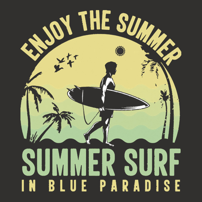 Summer 2021 T  Shirt Enjoy The Summer, Summer Surf In Blue Paradise T Champion Hoodie by shanie31601 | Artistshot