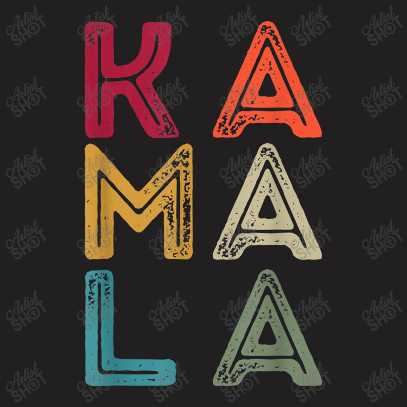 Multi Colors Letters Kamala T-shirt | Artistshot