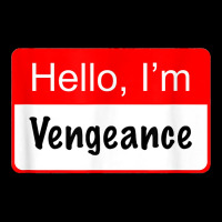 Hello I'm Vengeance Name Tag   Funny Superhero Reference T Shirt Men's 3/4 Sleeve Pajama Set | Artistshot