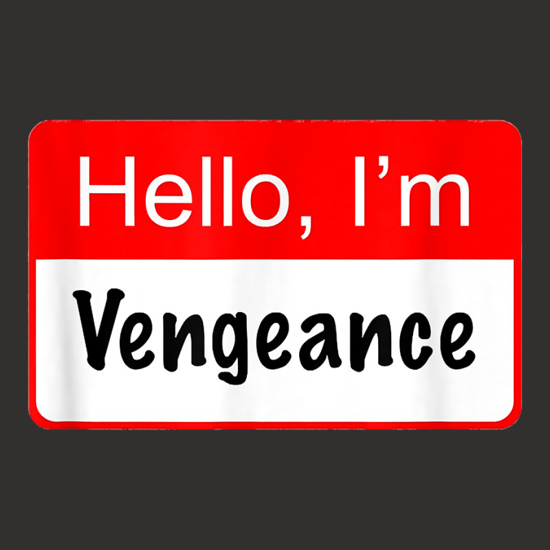 Hello I'm Vengeance Name Tag   Funny Superhero Reference T Shirt Champion Hoodie | Artistshot