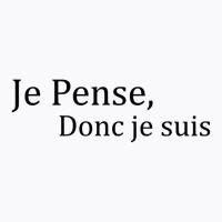 Je Pense Donc Je Suis French Quote T Shirt T-shirt | Artistshot