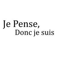 Je Pense Donc Je Suis French Quote T Shirt Zipper Hoodie | Artistshot