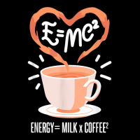 Funny Coffee, Coffee Equation, Energy, Milk And Coffee T Shirt Cropped Hoodie | Artistshot