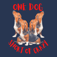 One Dog Short Of Crazy T  Shirtone Dog Short Of Crazy T  Shirt (4) Men Denim Jacket | Artistshot