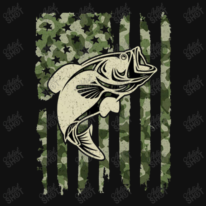 Camouflage American Flag Bass Fishing Shield S Patch | Artistshot