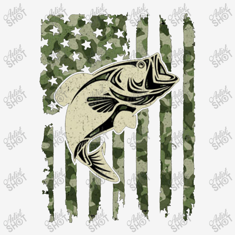 Camouflage American Flag Bass Fishing Camper Cup | Artistshot